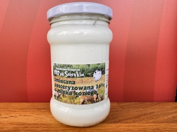 EKO śmietana pasteryzowana 36% kozia